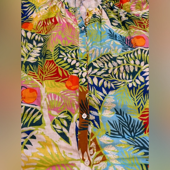 STAUD
Vincent Linen Long Sleeve Tunic In Capri M - Picture 12 of 14